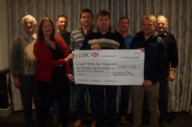 CHARITY PRESENTATION TO THE GREAT NORTH AIR AMBULANCE
